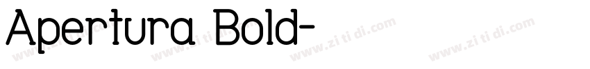 Apertura Bold字体转换